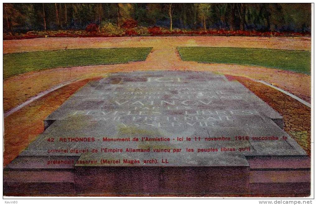 60 RETHONDES Monument De L'armistice  Cpa Couleur - Rethondes