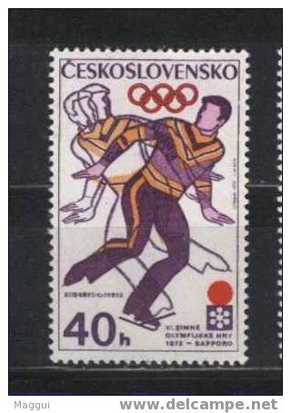 TCHECOSLOVAQUIE    N°1894  * *  Jo 1972   Patinage - Kunstschaatsen