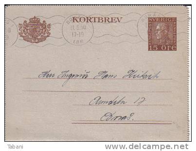 Sweden Nice PS Card.1950. - Postal Stationery