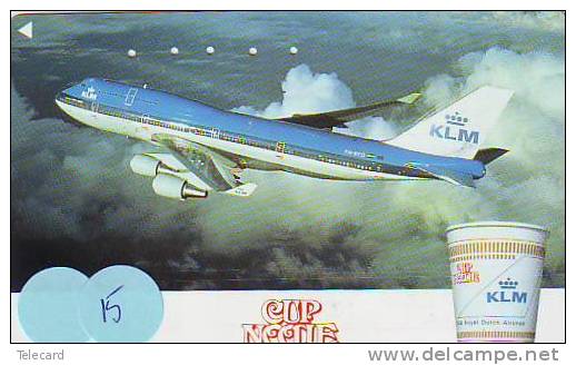 Telecarte JAPAN KLM (15) Vliegtuig - Airplane -  Avion -Jet - Avions - Aérienne - Flugzeug RARE!! - Aviones