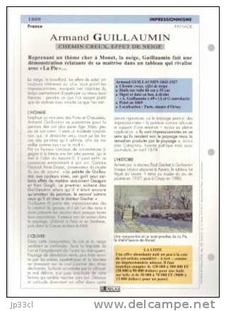 Reproduction De Chemin Creux, Effet De Neige, D'Armand Guillaumin (avec Fiche Explicative) - Andere & Zonder Classificatie