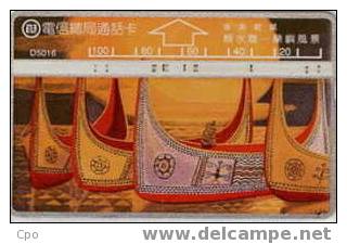 # TAIWAN D5016 Boats 100 Landis&gyr   -bateau- Tres Bon Etat - Taiwan (Formosa)