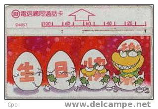 # TAIWAN D4057 Eggs 100 Landis&gyr   Tres Bon Etat - Taiwan (Formosa)
