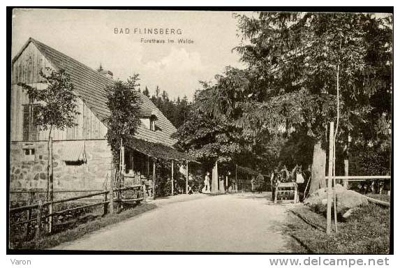 Pologne BAD FLINSBERG  - FORSTHAUS IM WALDE - Carte Animée - DR.TRENKLER CO - LEIPZIG 1907éditeur - Pologne