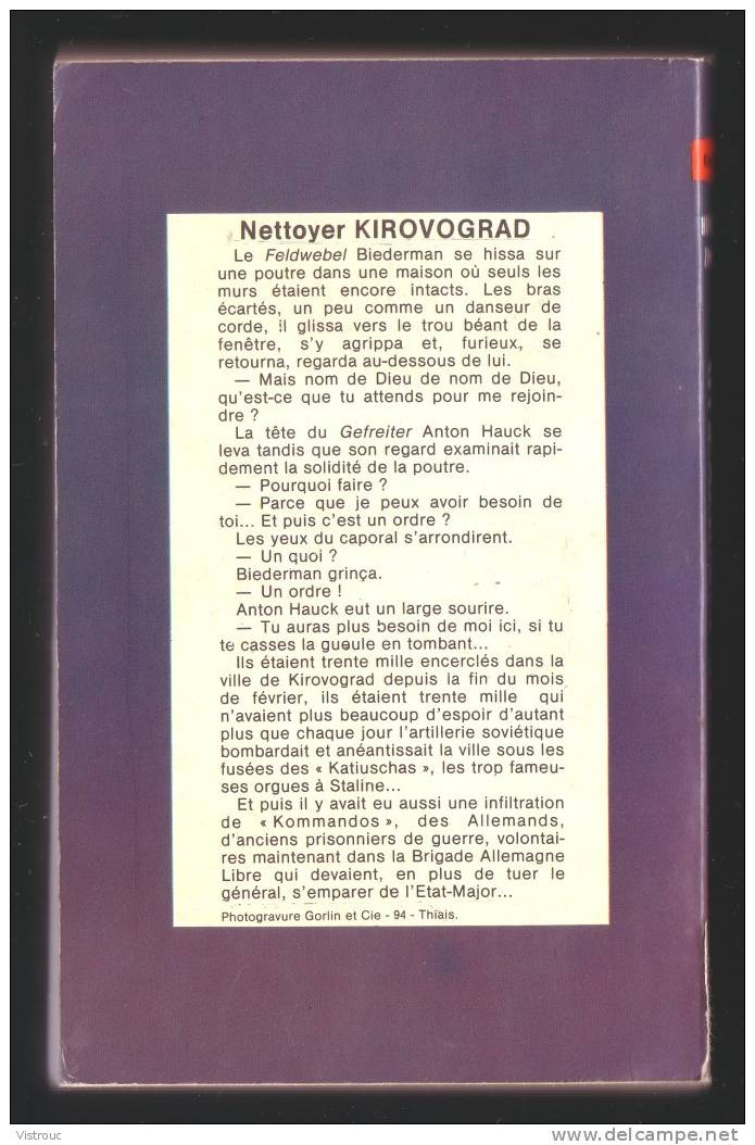 GUERRE : " Nettoyer KIROVOGRAD ", Coll. GERFAUT N° 341 - Heinrich ZIMMER. - Azione