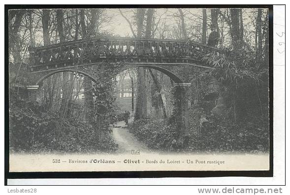 CPA 45-OLIVET- Bords Du Loiret  Un Pont Rustique- 2 Personnages -Sept-341 - Sonstige & Ohne Zuordnung