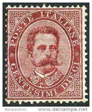 Italy #46 Mint Hinged 10c King Humbert I From 1879 - Neufs