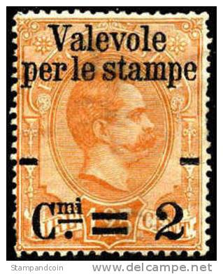 Italy #62 Mint Hinged 2c On 1.25l Surcharge From 1890 - Nuevos