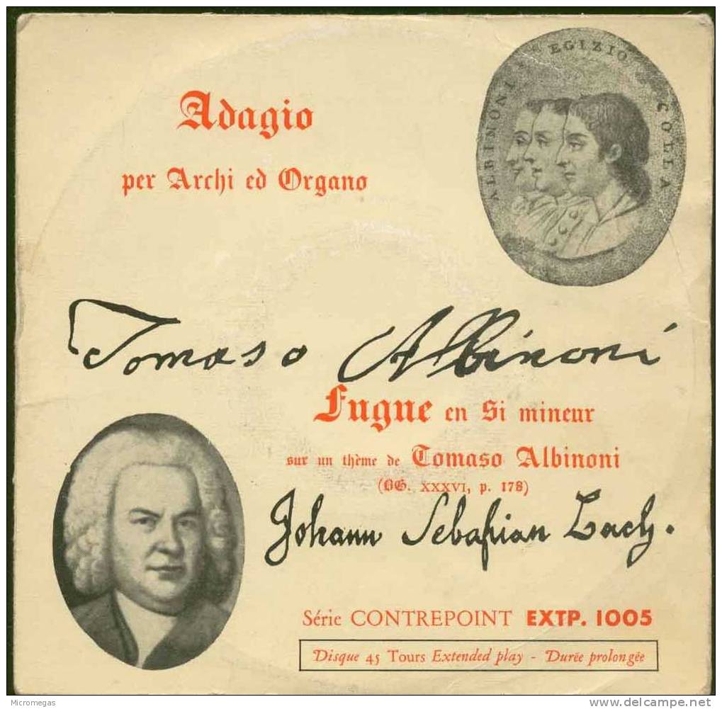 45T Adagio D'Albinoni - Klassiekers