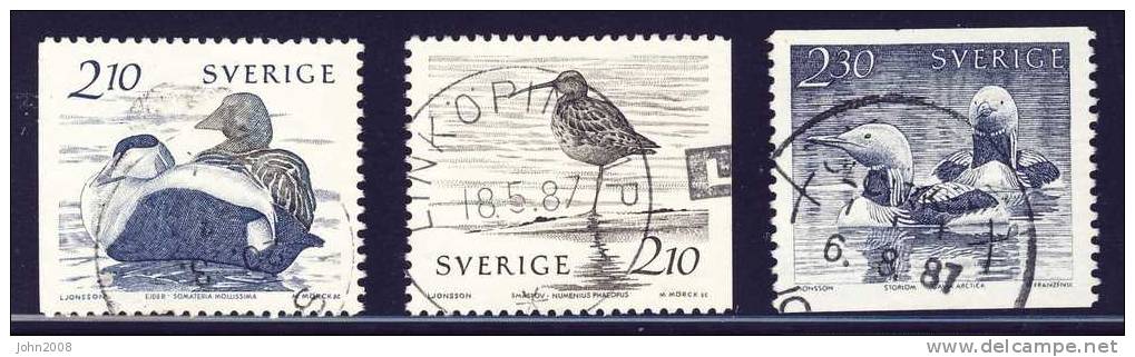 Schweden / Sweden 1986 : Mi.nr 1376-1378 * - Fauna - Usati