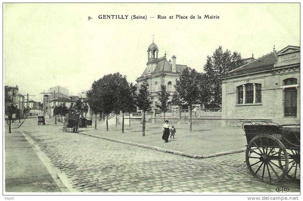 D94 - GENTILLY  -  Rue Et Place De La Mairie - Gentilly