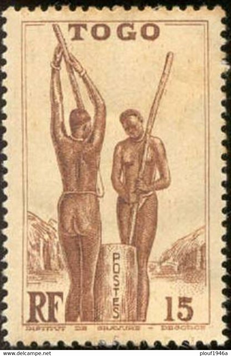 Pays : 475,2 (Togo : Mandat Français)    Yvert Et Tellier N° :  187 (o) - Used Stamps