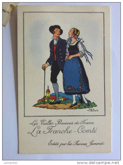 CPA - Pub Farines JAMMET - La Franche Comté - Franche-Comté