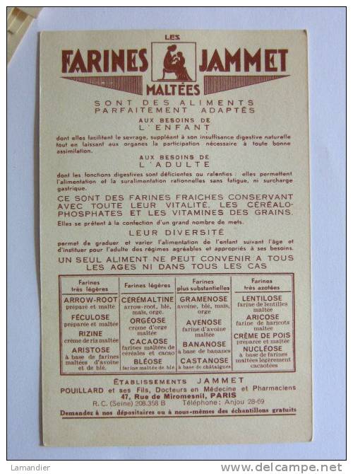 CPA - Pub Farines JAMMET - La Franche Comté - Franche-Comté