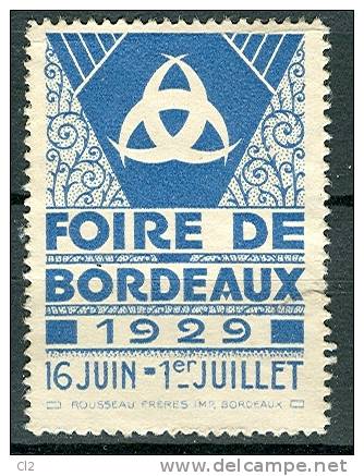 Foire De Bordeaux - 1929 - 16 Juin - 1er Juillet - Autres & Non Classés