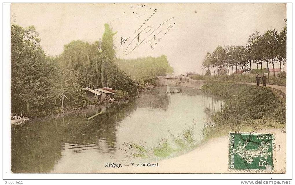 ATTIGNY   -   * VUE DU CANAL *   -   Editeur : ?   N° Sans - Attigny