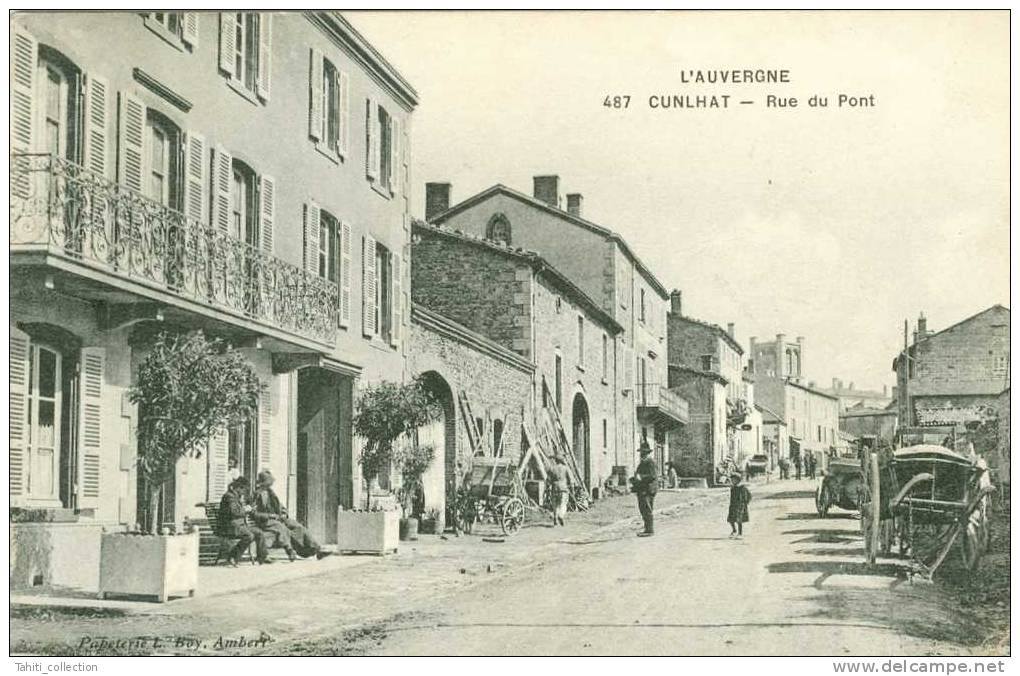 CUNLHAT  Rue Du Pont - Cunlhat