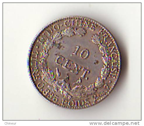 INDOCHINE 10 CENTIMES ARGENT 1902 - Andere - Azië