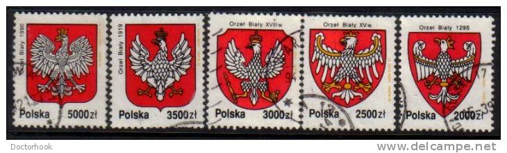 POLAND   Scott #  3127-31  VF USED - Used Stamps