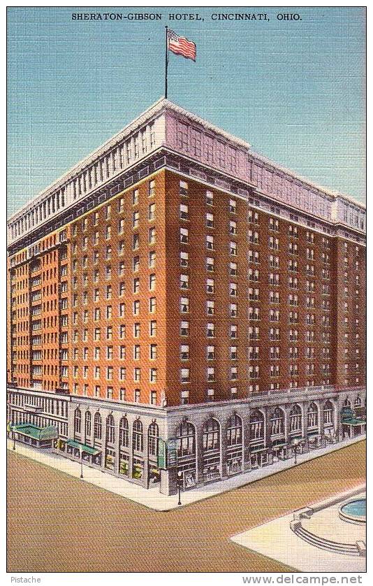 Cincinnati Ohio OH - Sheraton Gibson Hotel - Pub. Par Kraemer Art Co. - Cincinnati