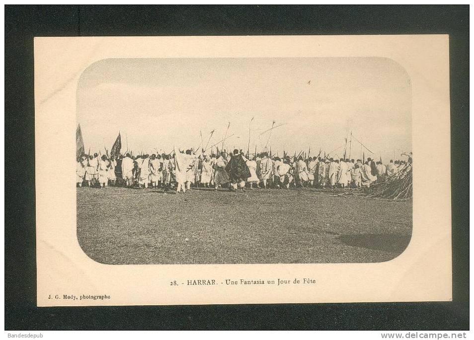 Ethiopie - Abyssinie - HARRAR ( Harar ) - Une Fantasia Un Jour De Fête ( Animée J.G. Mody Photo. N°28) - Äthiopien