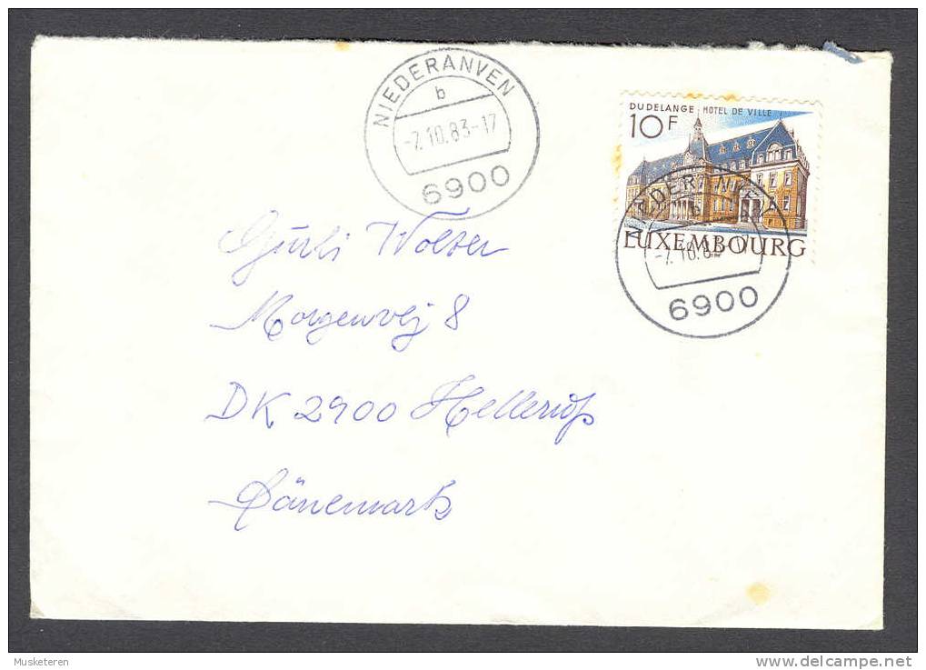 Luxembourg NIEDERANVEN 1983 'Petite' Cover Brief Lettre HELLERUP Denmark - Briefe U. Dokumente