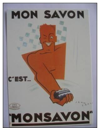 Mon Savon   Edts Nugeron   Reproduction Illustration Carlu - Publicidad