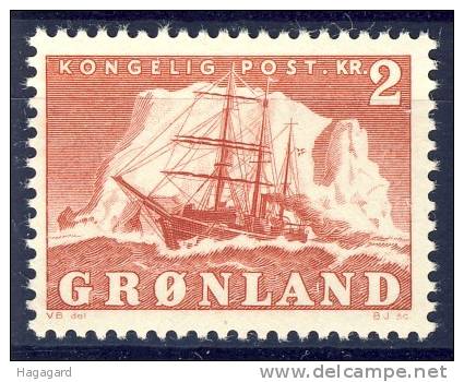 #Greenland 1950. Ship: Gustav Holm. Michel 36. MNH(**) - Neufs