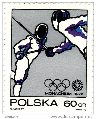1972 Polonia - Olimpiadi Di Monaco - Fencing