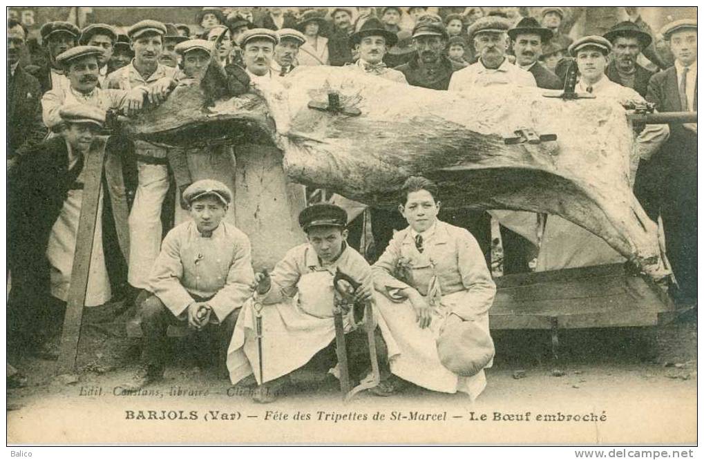 83 - Var - Barjols - Fête Des Tripettes De Saint Marcel - Le Boeuf Embroché - Barjols