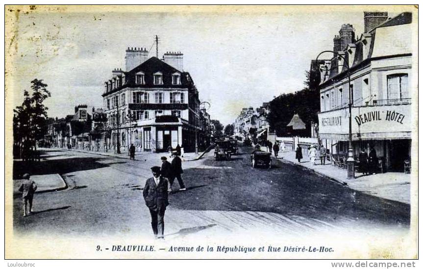 14 DEAUVILLE AVENUE DE LA REPUBLIQUE ET RUE DESIRE LE HOC - Deauville