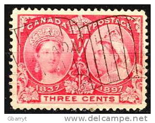 Canada Scott # 53 Used VF With Flag Cancel - Oblitérés