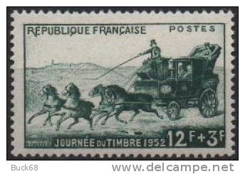 FRANCE  919 ** MNH Journée Du Timbre 1952 : Malle-poste (1) - Neufs