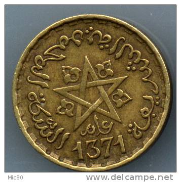 10 Francs Maroc Br-alu 1371 (1952) Ttb+ - Marruecos