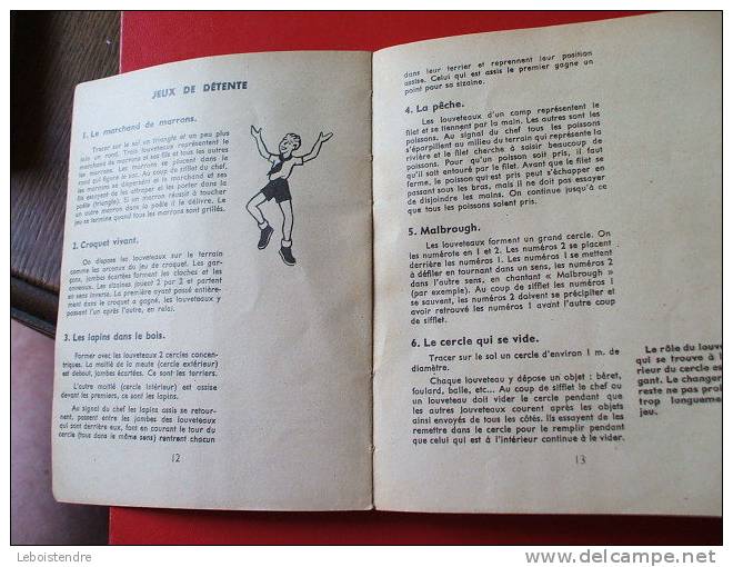 LIVRE SUR LE SCOUTISME??-GILBERTE FRAIGNAC -MON CARNET DE JEUX -POUR LES JEUNES DE 8 A 12 ANS AVEC COMMENTAIRES PEDAGOGI - Scoutisme