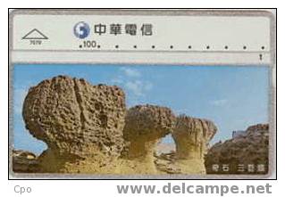 # TAIWAN 7070 Sand Sculpture 100 Landis&gyr   Tres Bon Etat - Taiwan (Formosa)
