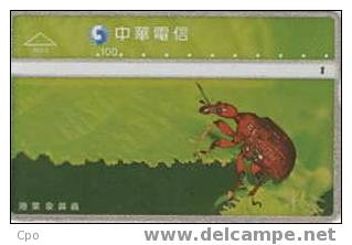 # TAIWAN 8005 Insect 100 Landis&gyr   Tres Bon Etat - Taiwan (Formosa)