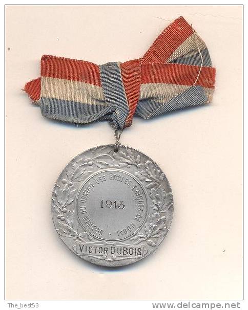 Médaille   De La Société Du Denier Des Ecoles Laîques De Douai  1913 - Autres & Non Classés