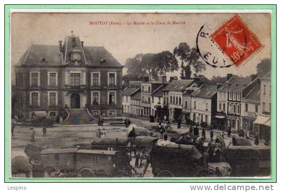 27 - ROUTOT --  La Mairie Et La Place Du Marché - Routot