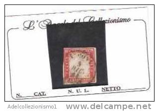 27457)francobollo Antichi Stati Sardegna - 40c - Usato - Cat. N°16f - Sardegna