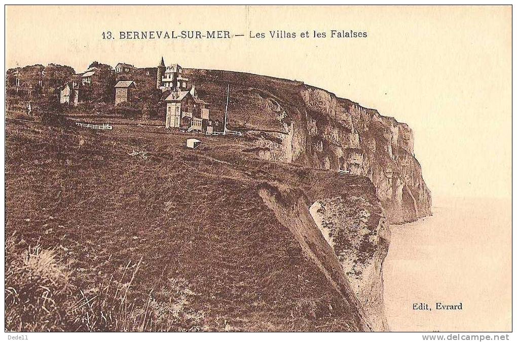 76 BERNEVAL-SUR-MER . Les Villas Et Les Falaises - Berneval