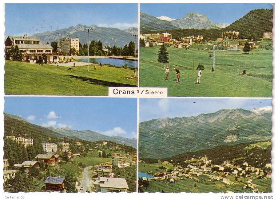 Suisse - Crans Sur Sierre - (4 Vuesn, Le Golf) - Crans