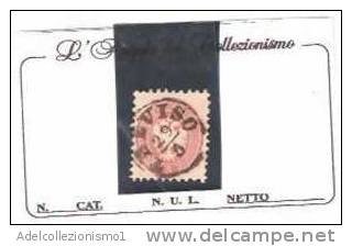 27462)francobollo Antichi Stati Lombardo-veneto - 5 Soldi - Usato - Cat. N°43 - Lombardo-Vénétie