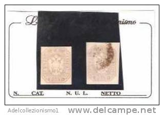 27464)francobolli Antichi Stati Lombardo-veneto - 2xk.k - Uno Senza Gonna E L´altro Usato - Cat. N° 11 - Lombardo-Vénétie
