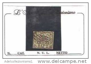 27471)francobollo Stato Pontificio , 2 Baj - Usato - Cat. N°3a - Estados Pontificados