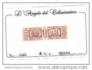 27490)serie Pacchi Postali Spr Eritrea Di 20£ - Nuovo - Cat. N°32 - Eritrée