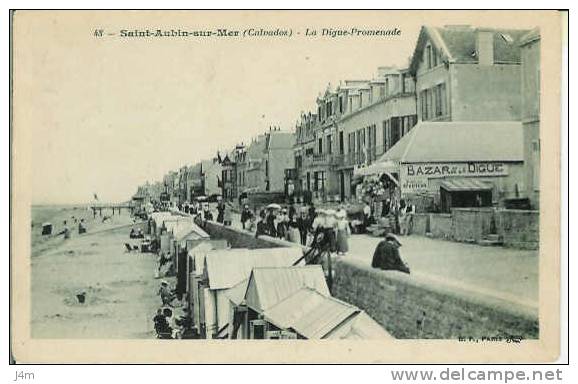 14/ CALVADOS... SAINT AUBIN Sur MER: La Digue-Promenade - Saint Aubin