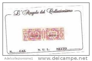27497)serie Pacchi Postali Spr Eritrea Di 10£ - Nuovo - Cat. N°31 - Eritrée