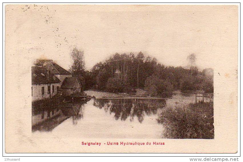 Carte Postale Ancienne Seignelay - Usine Hydraulique Du Haras - Seignelay