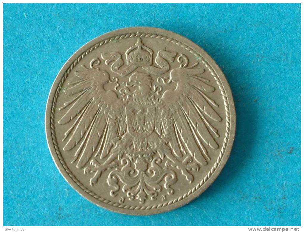 1907 J - XF / KM 12 ( For Grade, Please See Photo ) ! - 10 Pfennig